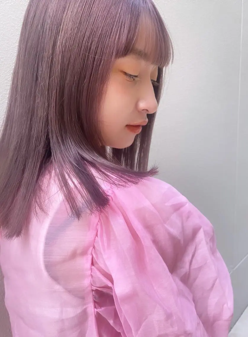 セミロング カラー ヘアアレンジ 福岡似合わせレイヤー /ウルフ/ハイトーンのヘアスタイル