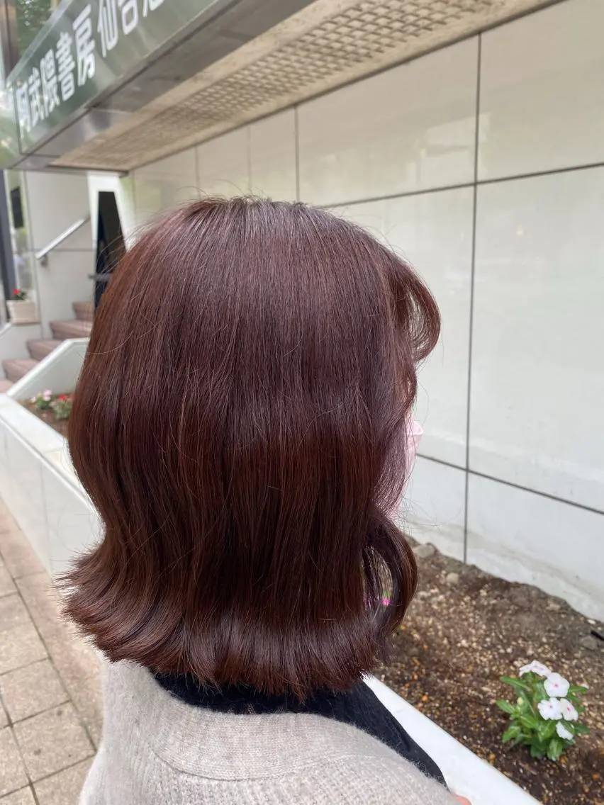 ミディアム カラー 🎀きつない みゆ🎀のヘアスタイル