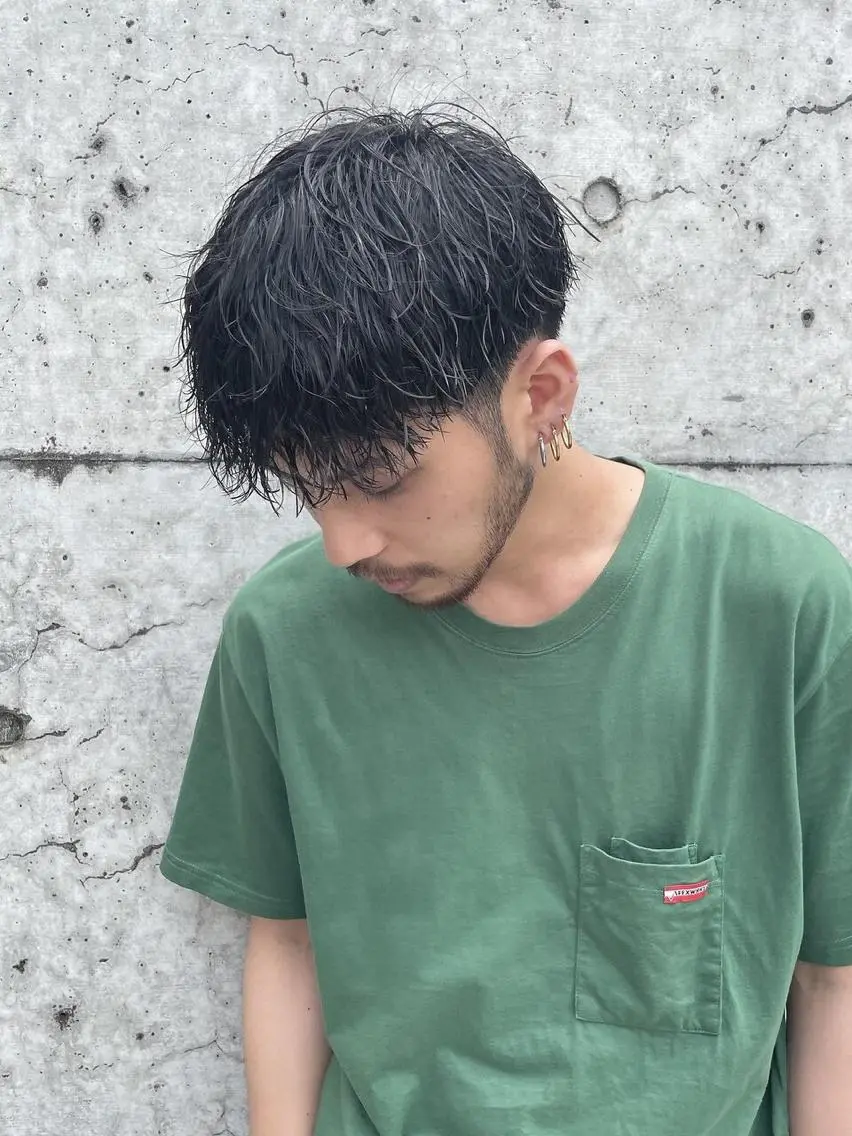 ショート パーマ メンズ メンズパーマ ツイストスパイラルパーマ スパイラルパーマ SENTA✨メンズ パーマ✨fifth栄のヘアスタイル