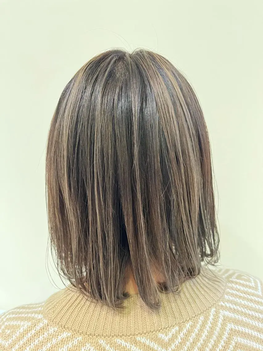 ミディアム EARTH長岡 🌼渡辺まい🌼のヘアスタイル