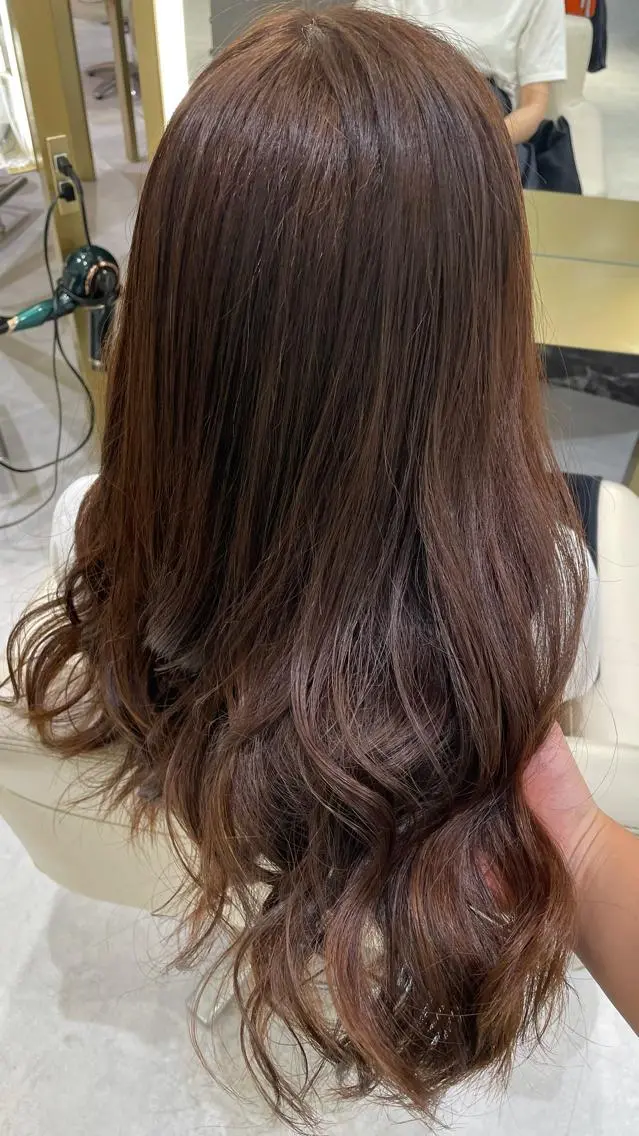 セミロング パーマモデル募集🌈 森脇帆南のヘアスタイル