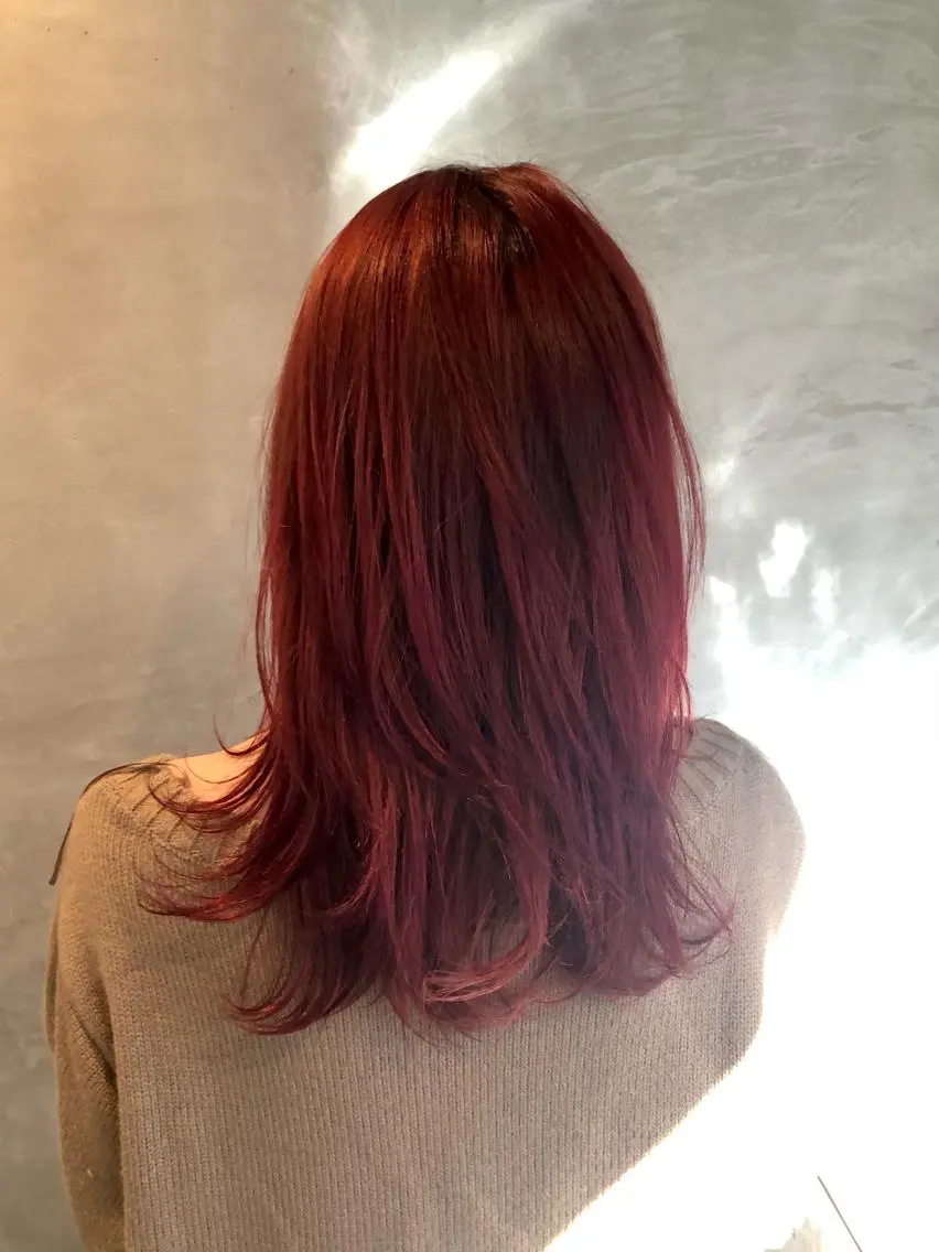 ミディアム カラー ブリーチ ニュアンスカラー🫧 加納のヘアスタイル