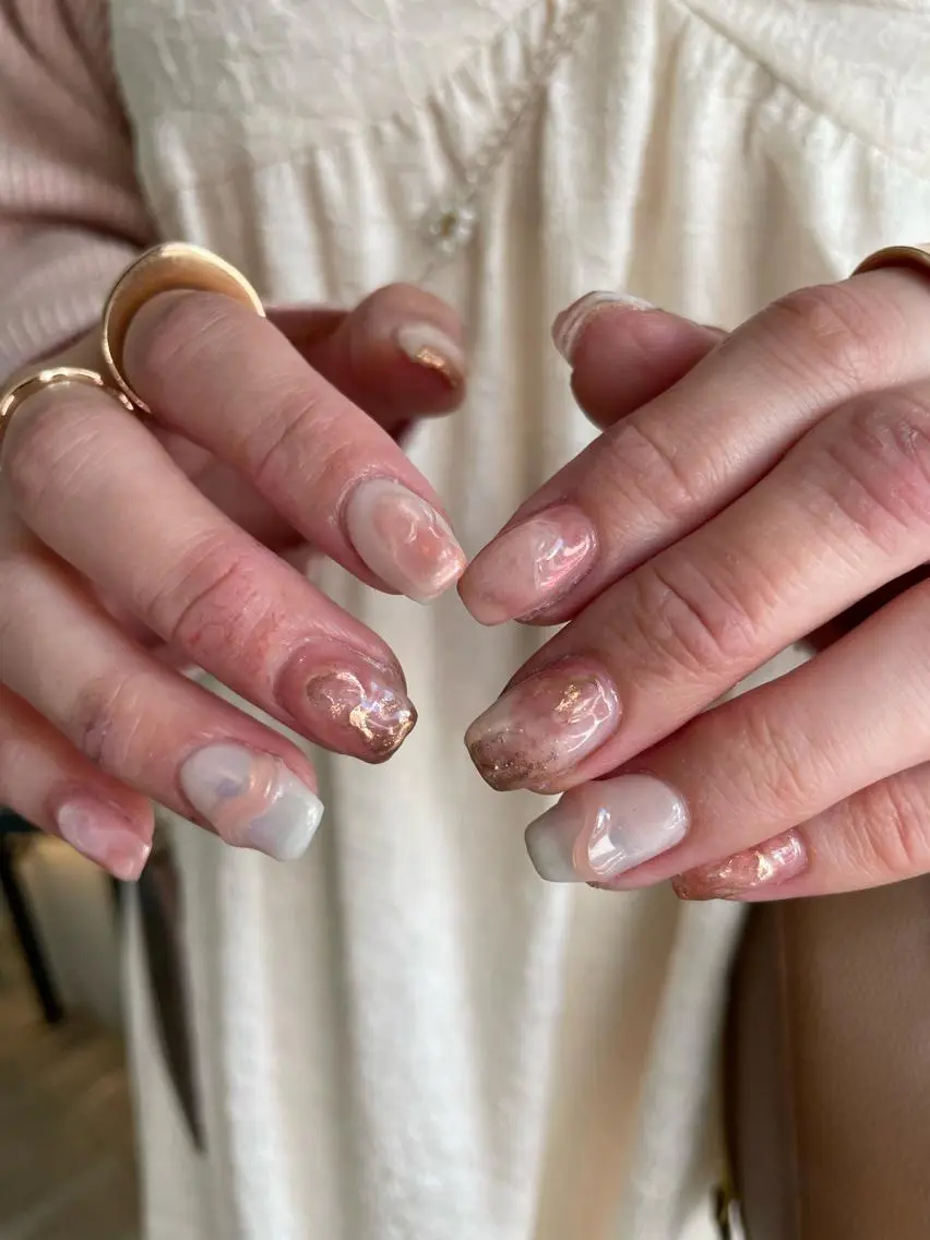 ネイル 【淡色color/ nail】maikoのネイルデザイン
