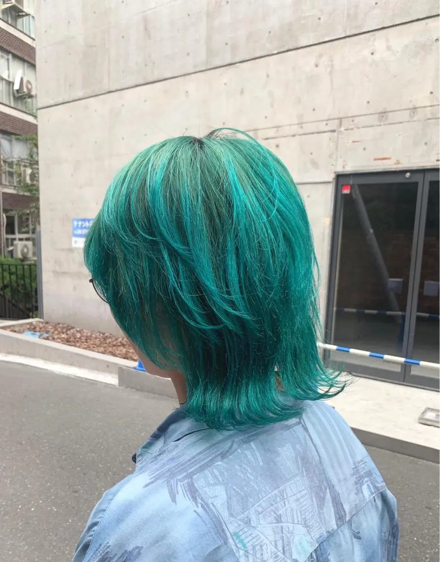 ミディアム カラー 色落ちまでキレイに！ ！女性サロンのヘアスタイル