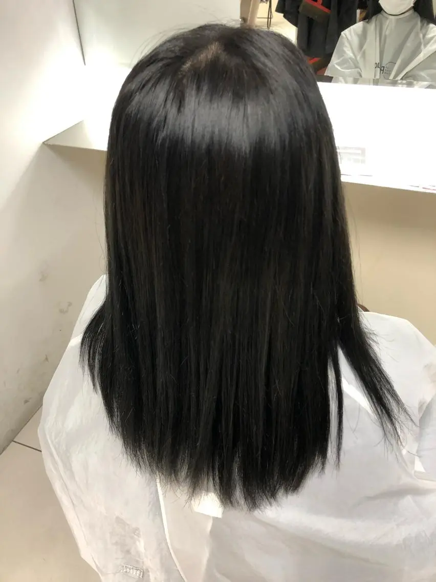 セミロング 髪質改善・白髪ぼかし /お悩み対応カラーのヘアスタイル