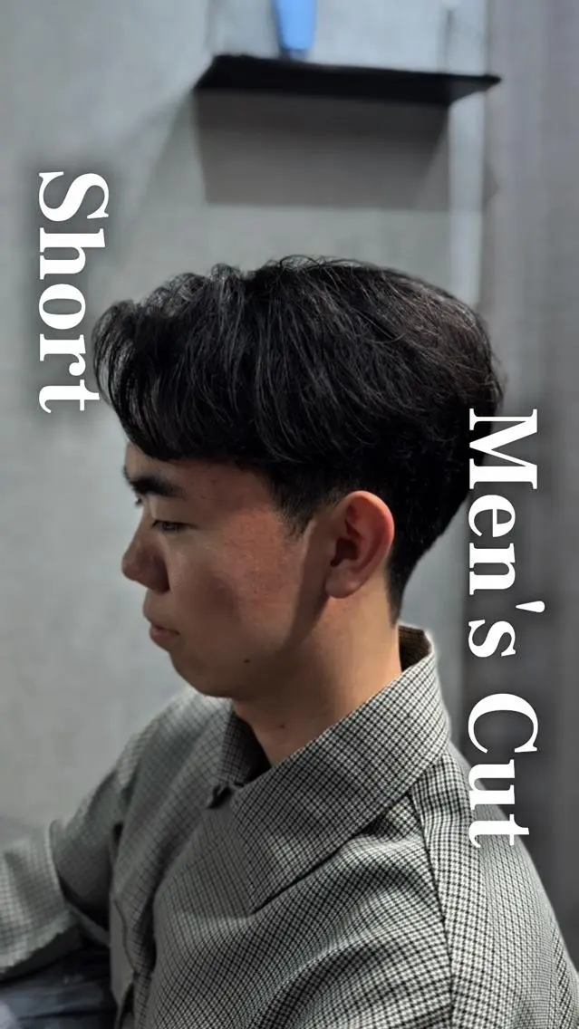 ショート メンズ カット 札幌大通/メンズ/ 縮毛矯正•髪質改善のヘアスタイル