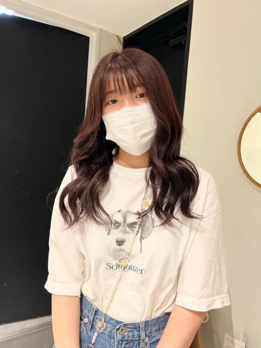 ロング カラー ヘアカラー ai 梅田/暖色カラーのヘアスタイル