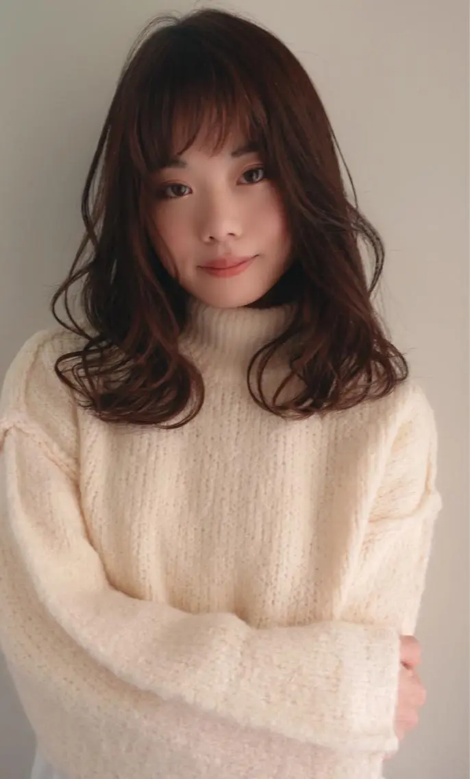 ミディアム カラー カット ヘアカラー トリートメント 京都大人女性ショート 徒歩1分/秋山のヘアスタイル