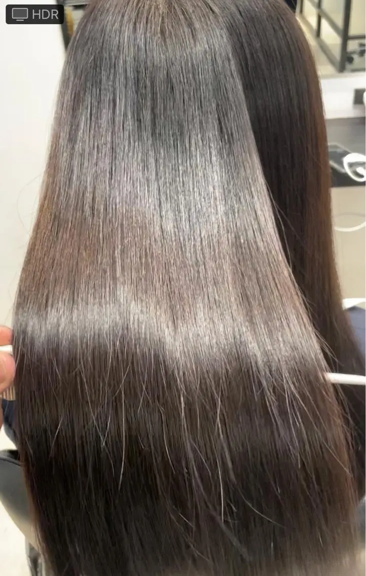 ロング カラー アッシュ ベージュカラー 透明感カラー カット ヘアカラー 縮毛矯正 トリートメント 縮毛•酸性矯正特化/ 美髪•髪質改善/KJのヘアスタイル