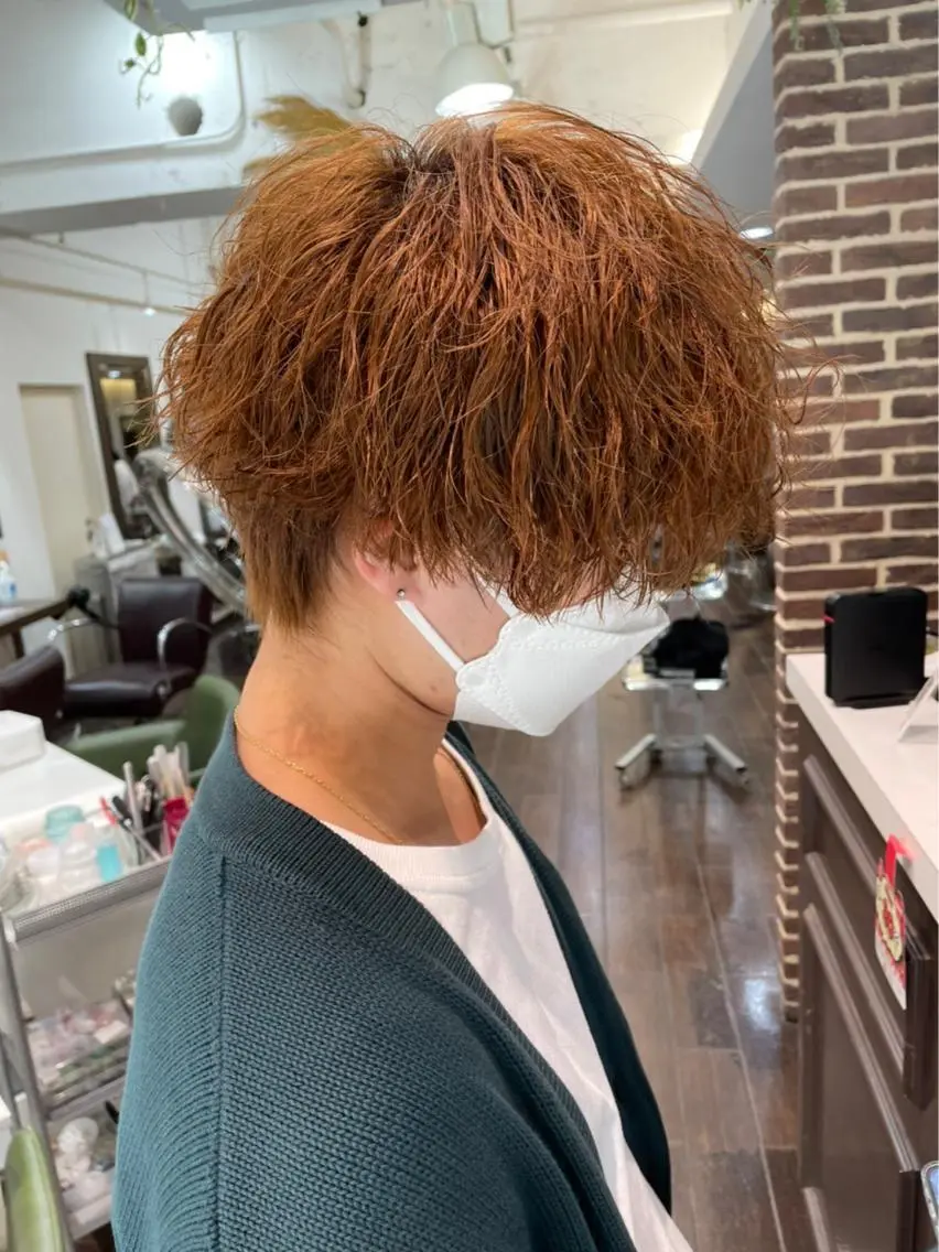 ショート カラー メンズ メンズパーマ レディースカット いからしゆうたのヘアスタイル