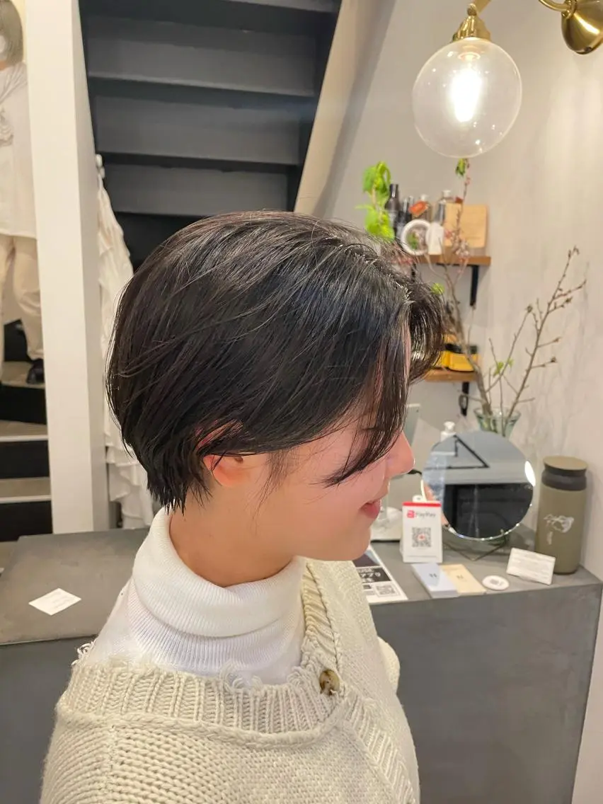 ショート カット やまさきえりこ ニュアンスパーマのヘアスタイル