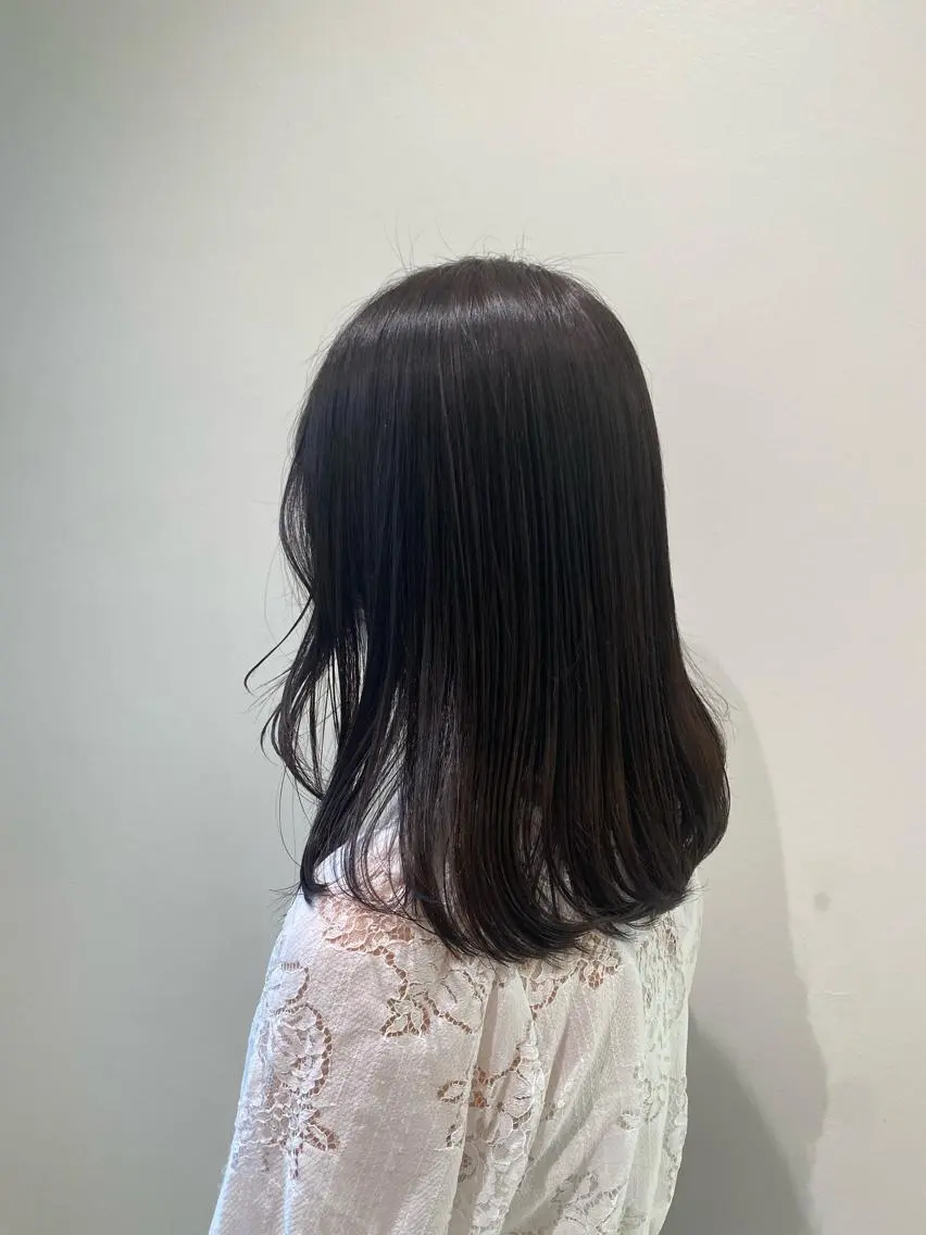 カラー ダークグレー ダークグレージュ グレージュ 暖色カラー /ヘアアレンジ/花鈴のヘアスタイル