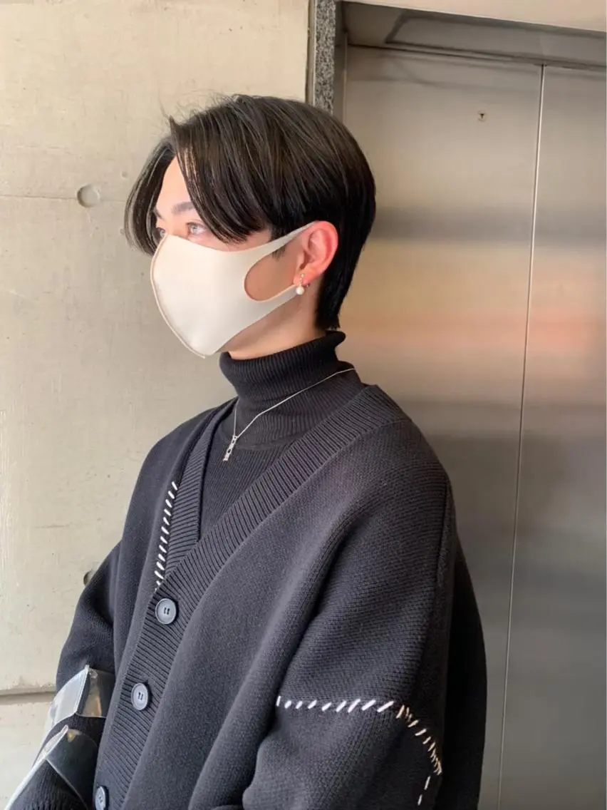 ショート カラー メンズ メンズブリーチ メンズハイトーン メンズインナーカラー メンズパーマ 学生（メンズ向け） 韓国×ワンホン 🩶🎀honokaのヘアスタイル