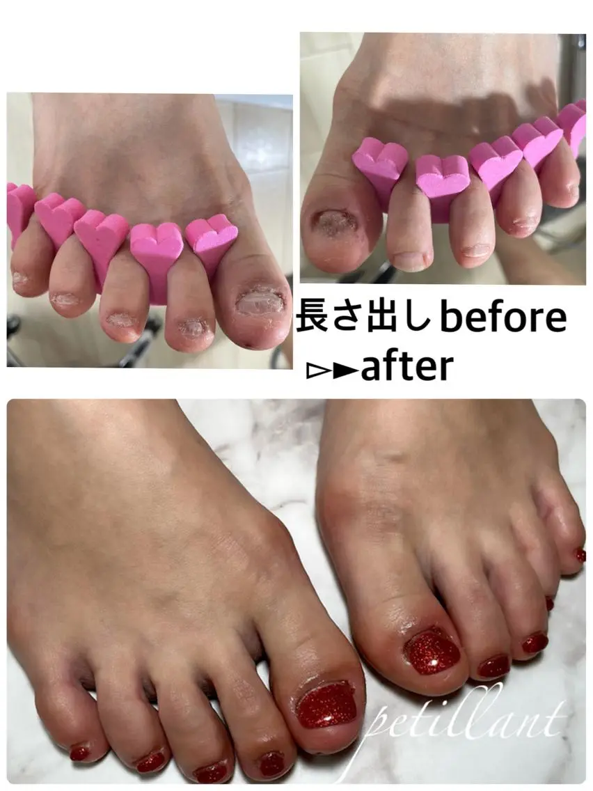 ネイル フットネイル ジェルネイル nail salon petillantのネイルデザイン
