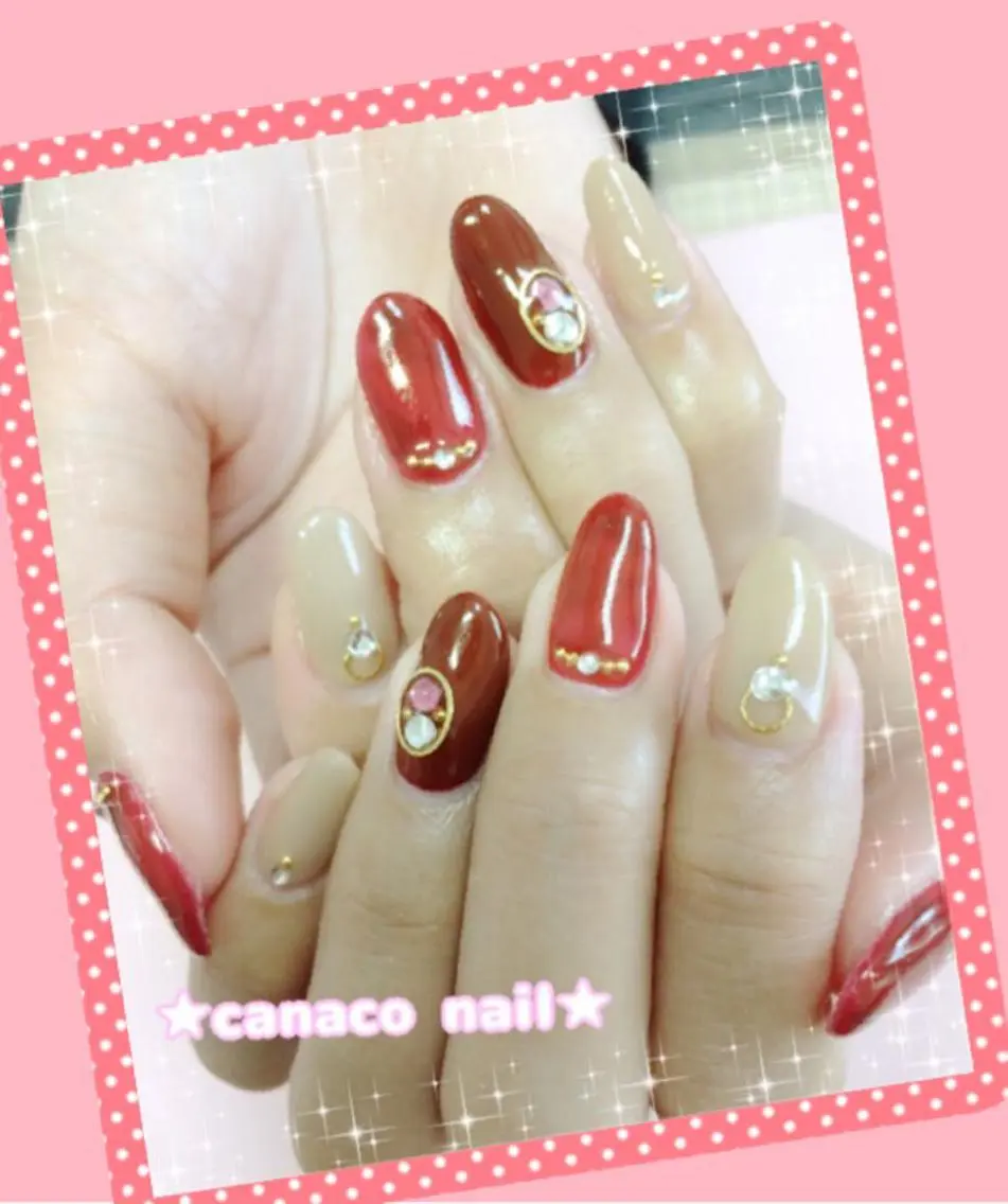 ネイル アートネイル べっ甲ネイル ベテランネイル cnc  nailのネイルデザイン