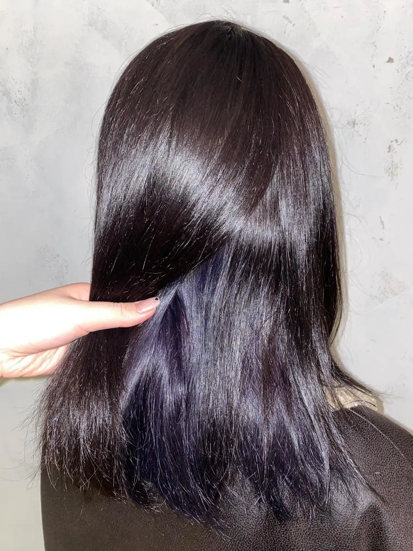 ミディアム カラー ヘアカラー トリートメント オタク美容師🎮 AKARIのヘアスタイル