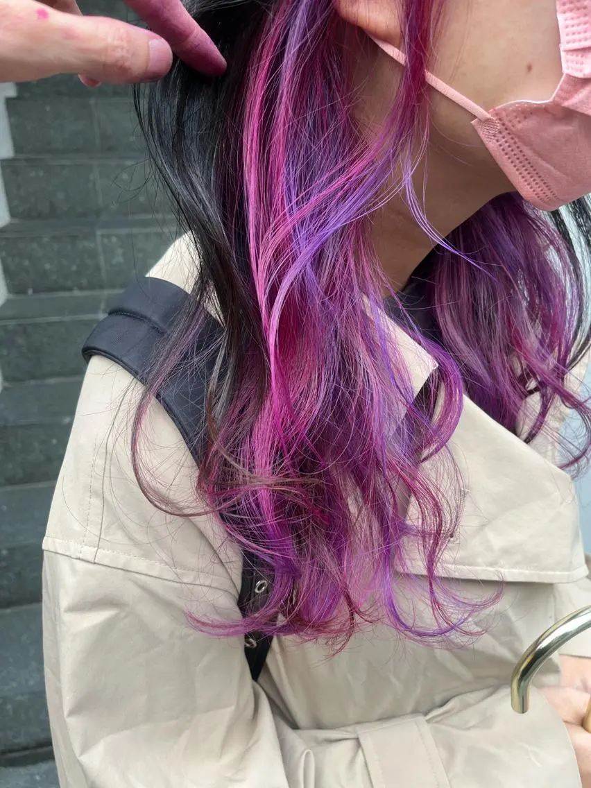ロング カラー ショートボブ アッシュ バレイヤージュ ミストバング ベージュカラー カット ヘアカラー トリートメント 原宿サロン代表 デザインカラー伊藤卓のヘアスタイル