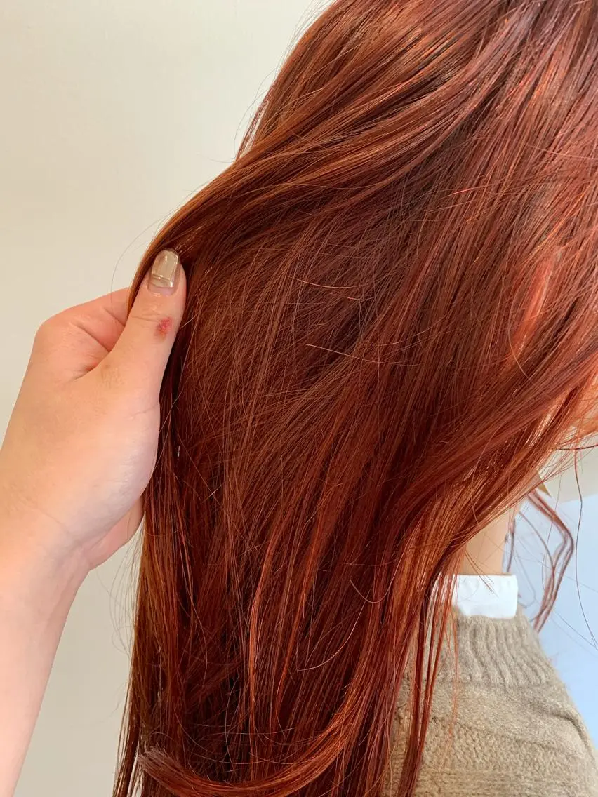 ロング カラー ベージュカラー ブリーチ 透明感カラー ダブルカラー ハイライトカラー カット ヘアカラー MARU パーマ/レイヤーのヘアスタイル