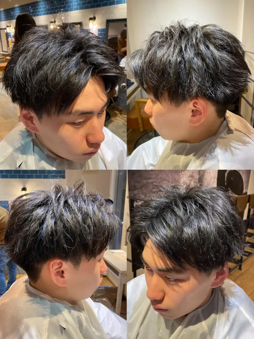 ショート 🔥メンズパーマ 特化 渡辺一翔のヘアスタイル
