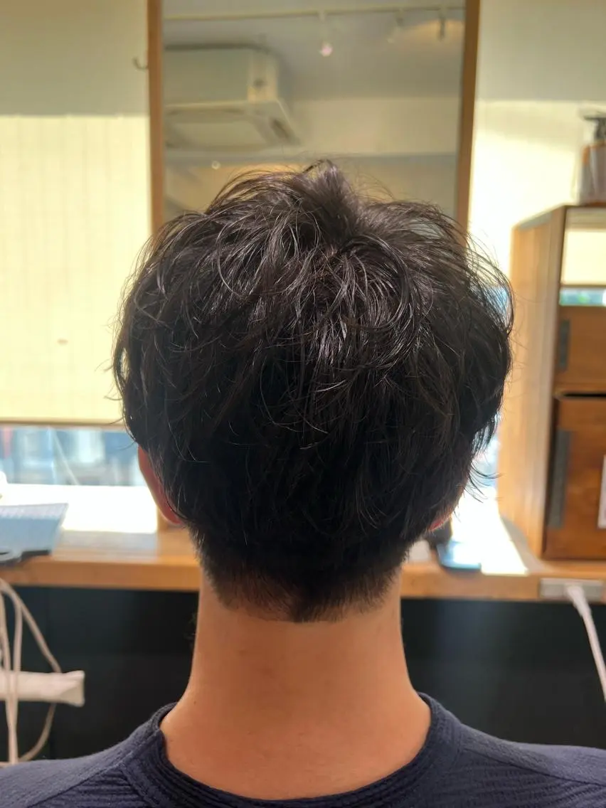 ショート パーマ メンズ カット パーマ ノグチ ナツコのヘアスタイル