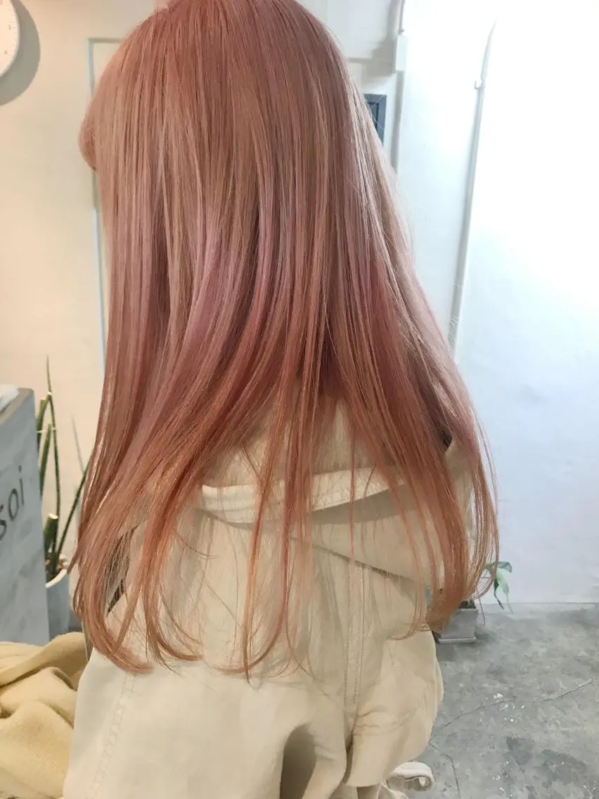 ロング カラー ブリーチ カット ヘアカラー トリートメント 🧼柴田 健太郎🧼のヘアスタイル