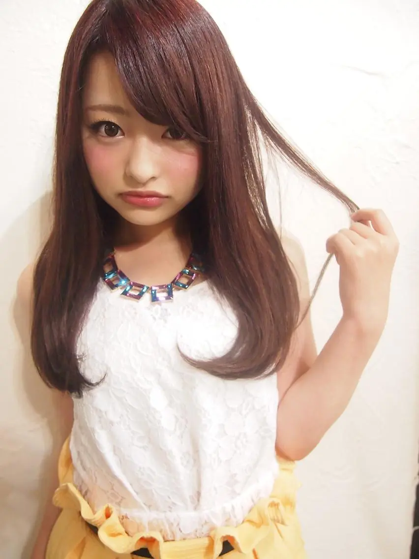 ミディアム カラー パーマ ブリーチ イルミナカラー 髪質改善 トリートメント tuuli トゥーリのヘアスタイル