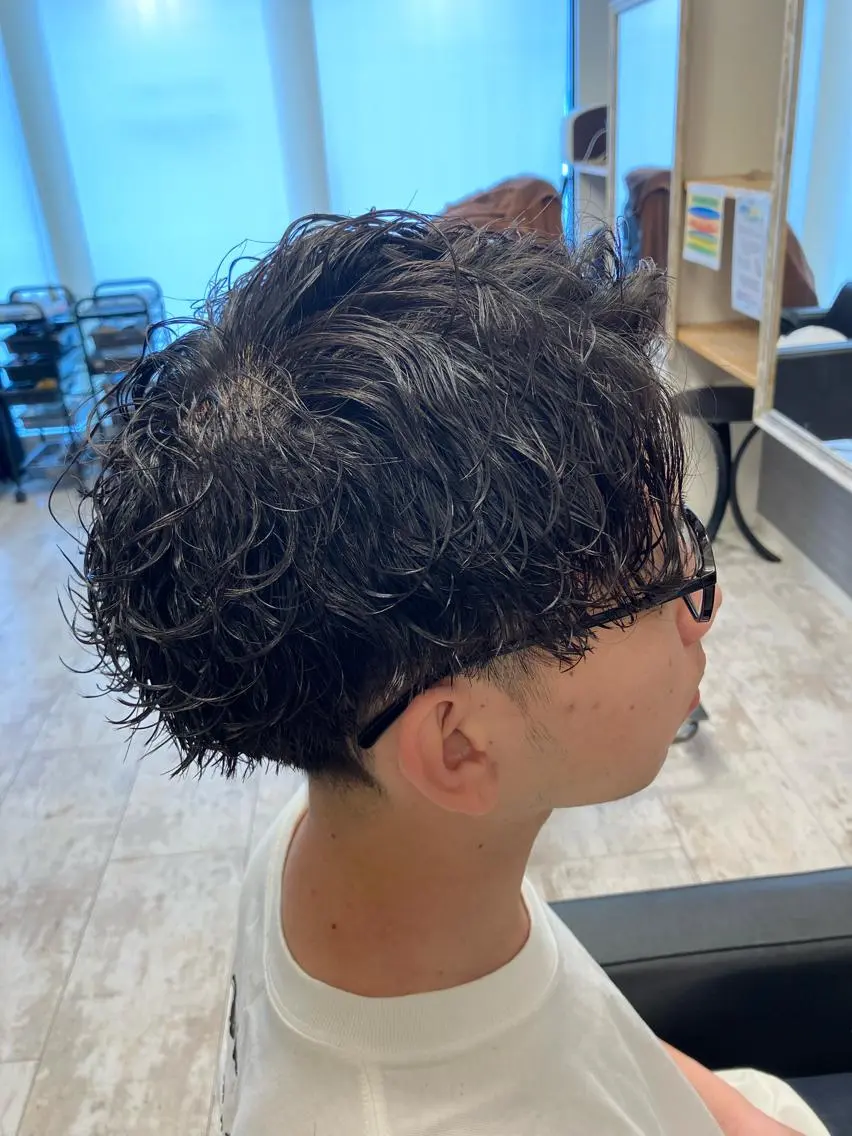 パーマ メンズ カット パーマ メンズ特化/パーマ/ フェードWATARUのヘアスタイル