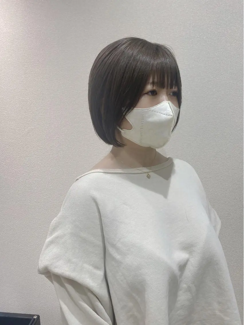 ショート カラー 透明感カラー ボブ カット ヘアカラー トリートメント 🌿縮毛矯正/ 髪質改善🌿コバヤシのヘアスタイル