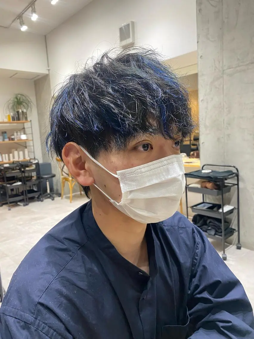 ミディアム パーマ メンズ 似合う髪型見つけます AYAKAのヘアスタイル