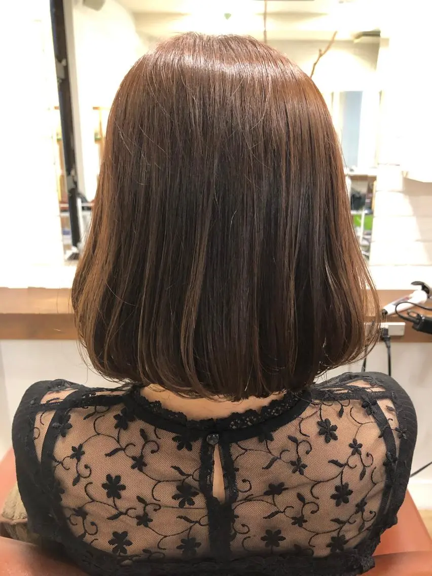 ショート カラー ボブ 西村 有紗のヘアスタイル