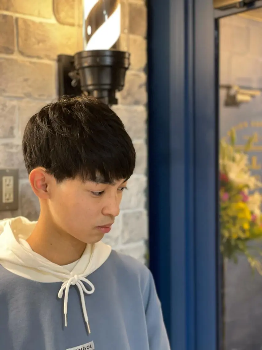 メンズ マッシュ 佐藤 輪喜広のヘアスタイル