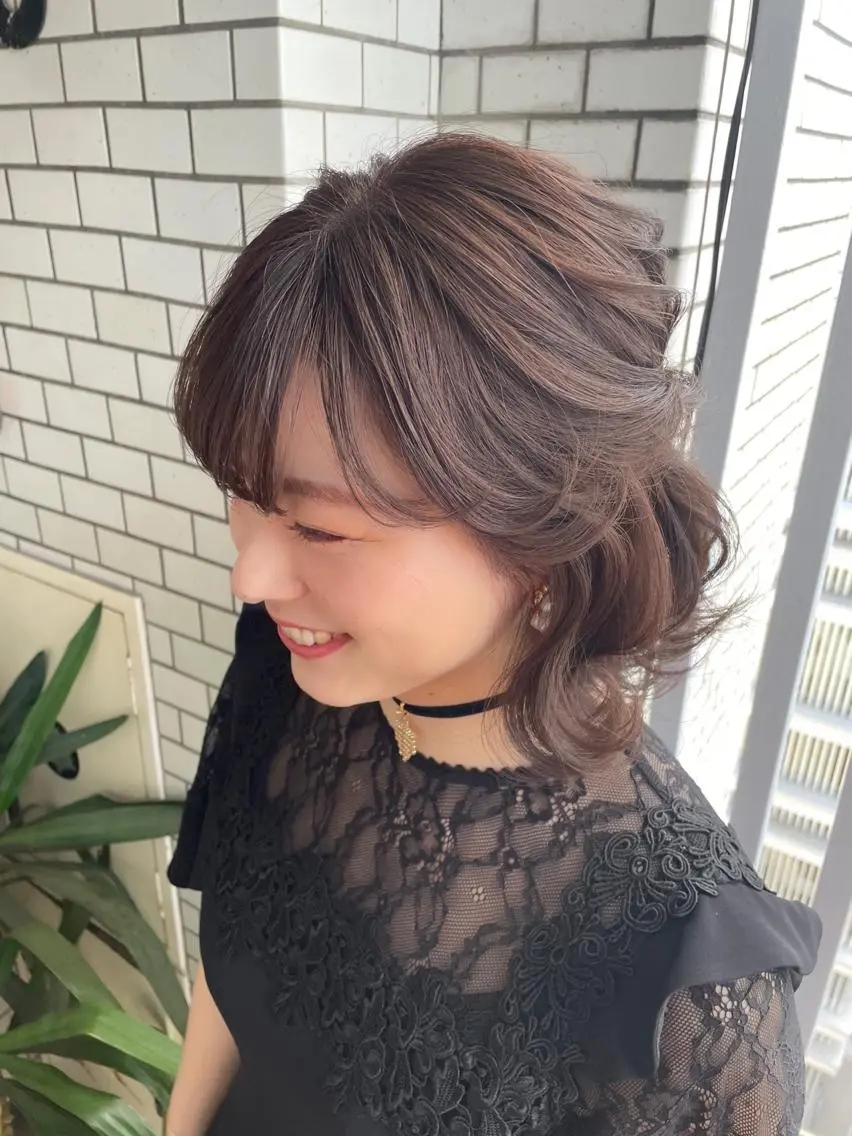 ショート ヘアアレンジ キッズ ハーフアップ 結婚式・ブライダル 子どものヘアアレンジ ボブ ヘアメイク10年から 美容師💄Anriのヘアスタイル