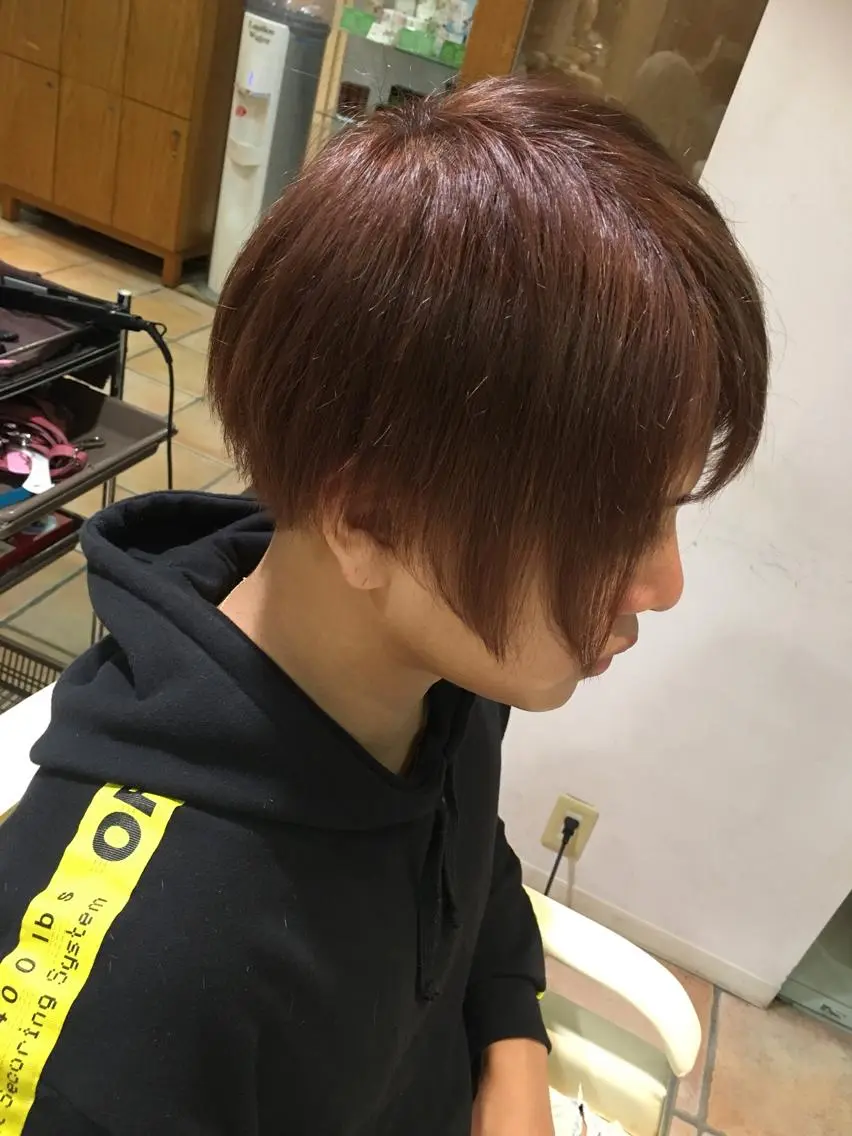 ショート カラー メンズ メンズショート 刈り上げ ショートヘア 熊谷 奈菜のヘアスタイル