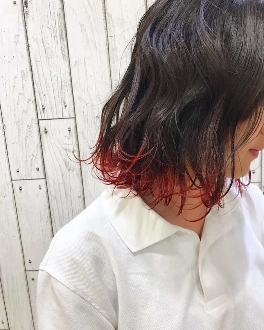 ミディアム カラー ブリーチ 学生 🟦横浜駅メンズパー マ｜小上馬淳司🟦のヘアスタイル