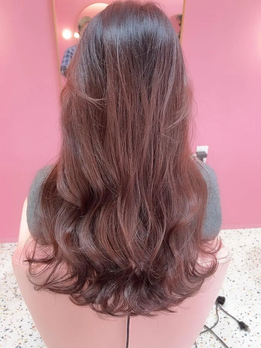 セミロング カット ヘアカラー MIRIM栄 野田航生のヘアスタイル