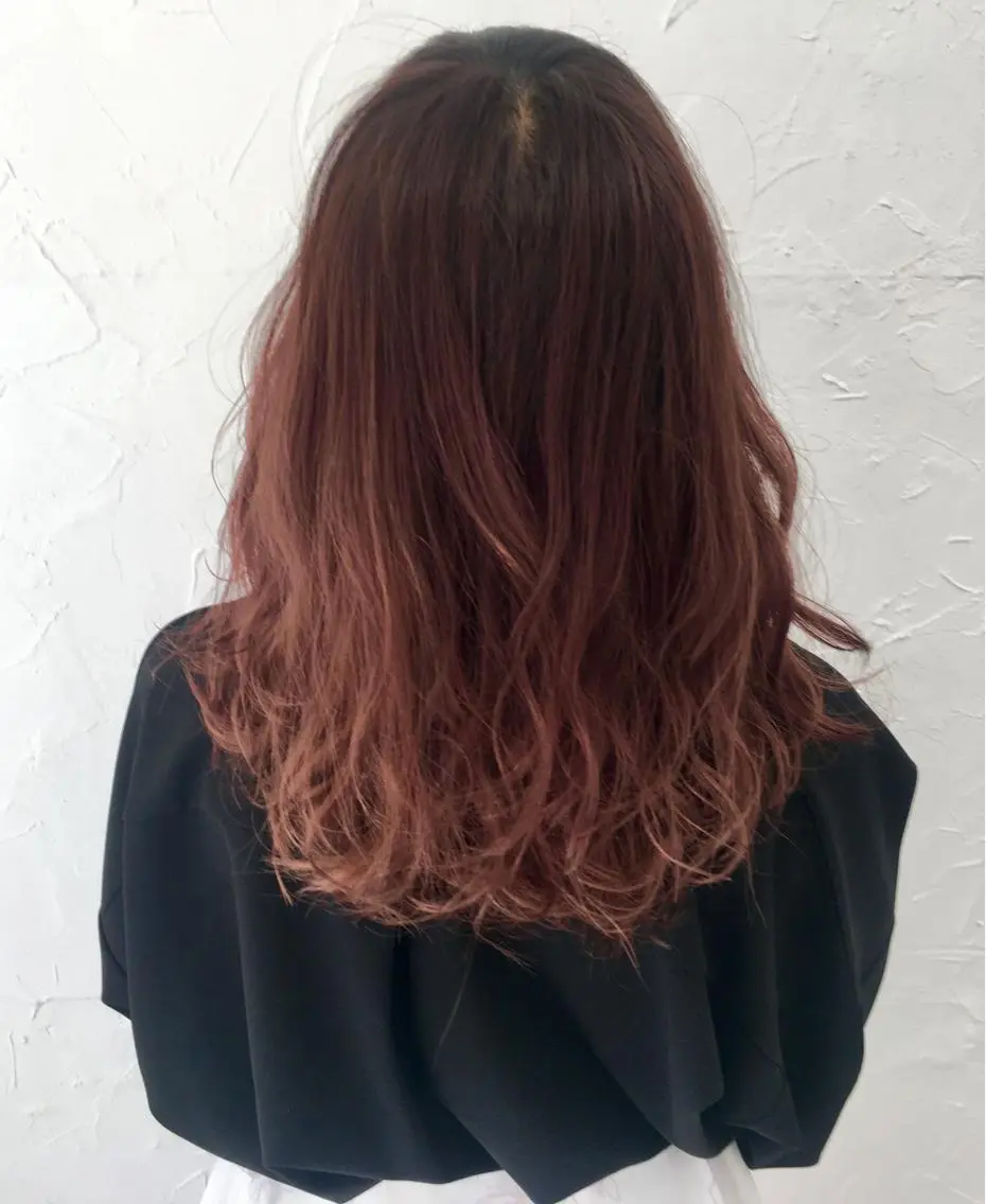 セミロング ヘアアレンジ 脱!黒髪 ダブルカラー【上野】のヘアスタイル