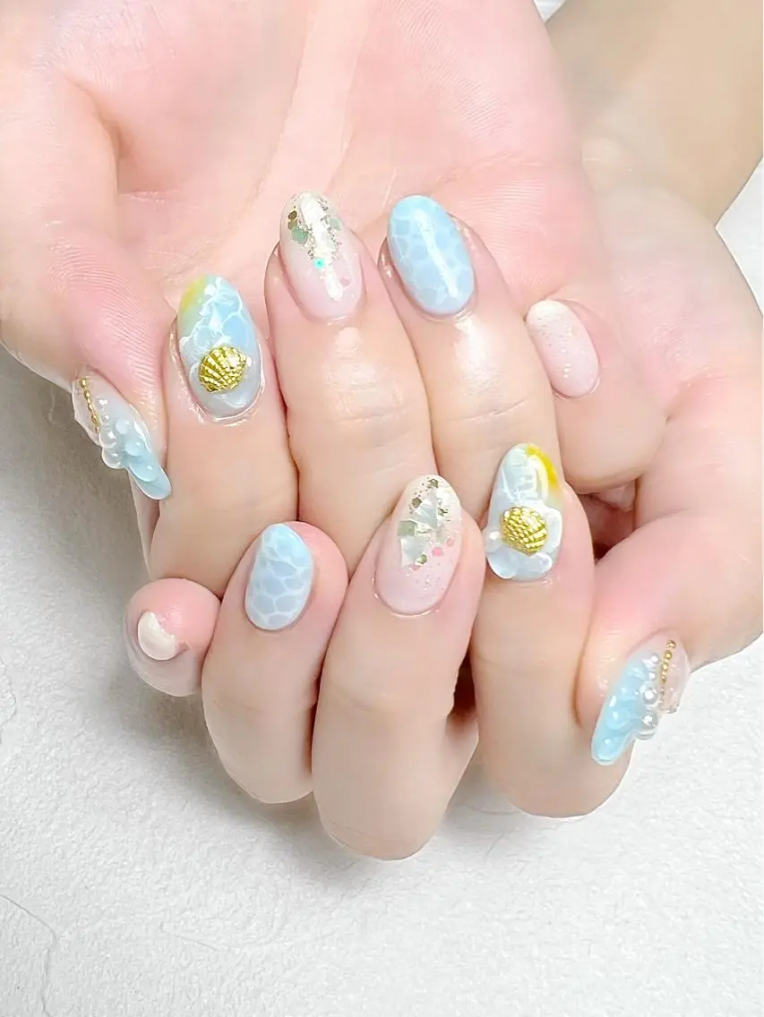 ネイル 夏ネイル rouse nail RISATOのネイルデザイン