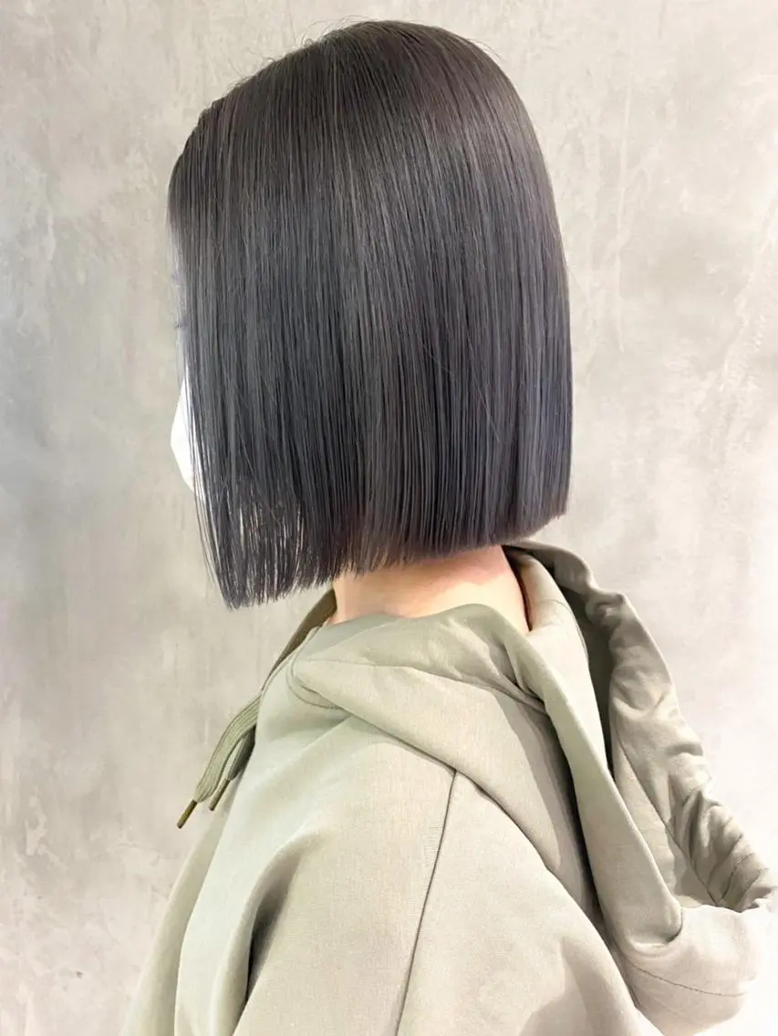 ミディアム カラー パーマ ヘアアレンジ パープルカラー カット ヘアカラー トリートメント ITbyALBUM 浦和店のヘアスタイル