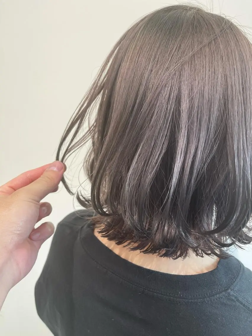 ミディアム カット ヘアカラー トリートメント 艶髪ショートの匠✂️ 錦糸町佐藤店長のヘアスタイル