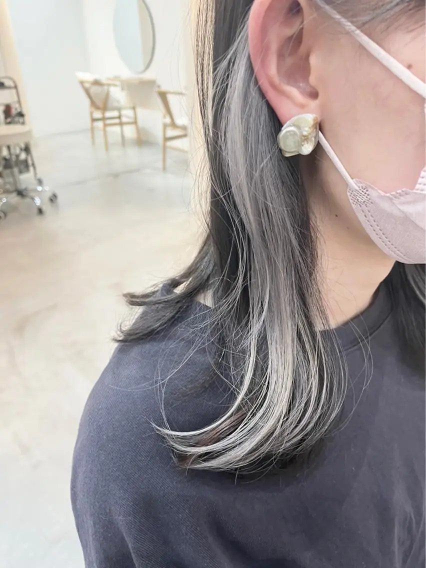 セミロング ヘアカラー トリートメント ✂︎マンツーマン施術 ａｙｅ✂︎のヘアスタイル