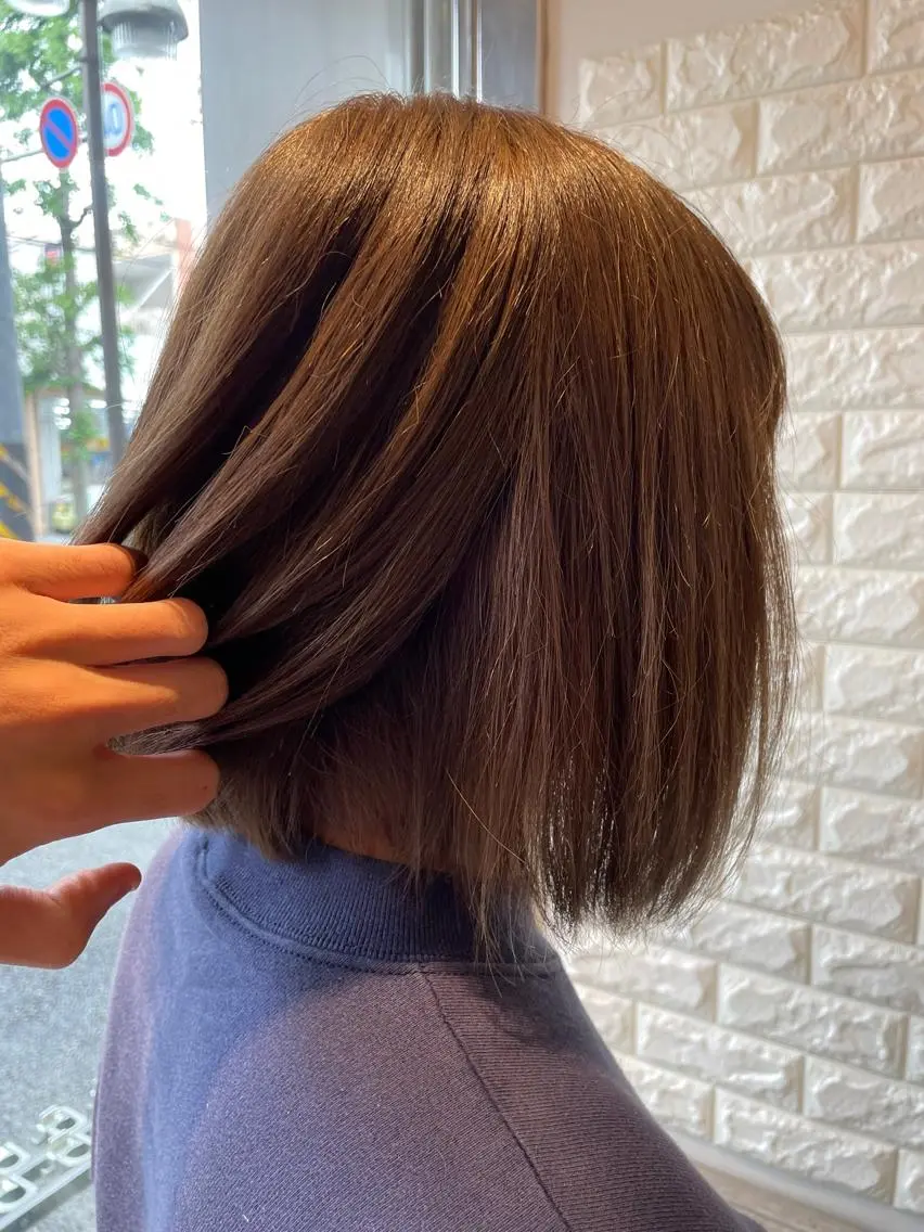 ミディアム カラー HearPut 府中櫻井のヘアスタイル