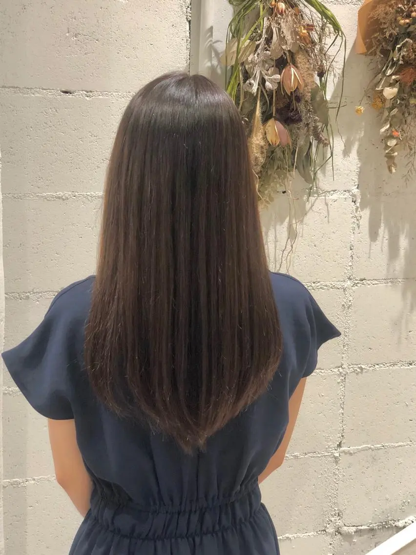 セミロング 縮毛矯正 トリートメント Barrel京橋店 Nagao/髪質改善のヘアスタイル