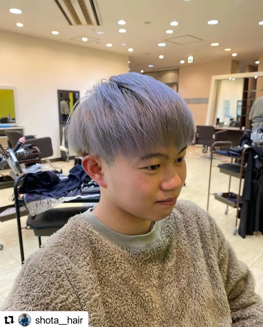 ショート カラー パーマ メンズ 🩷Eny terrace🩷のヘアスタイル