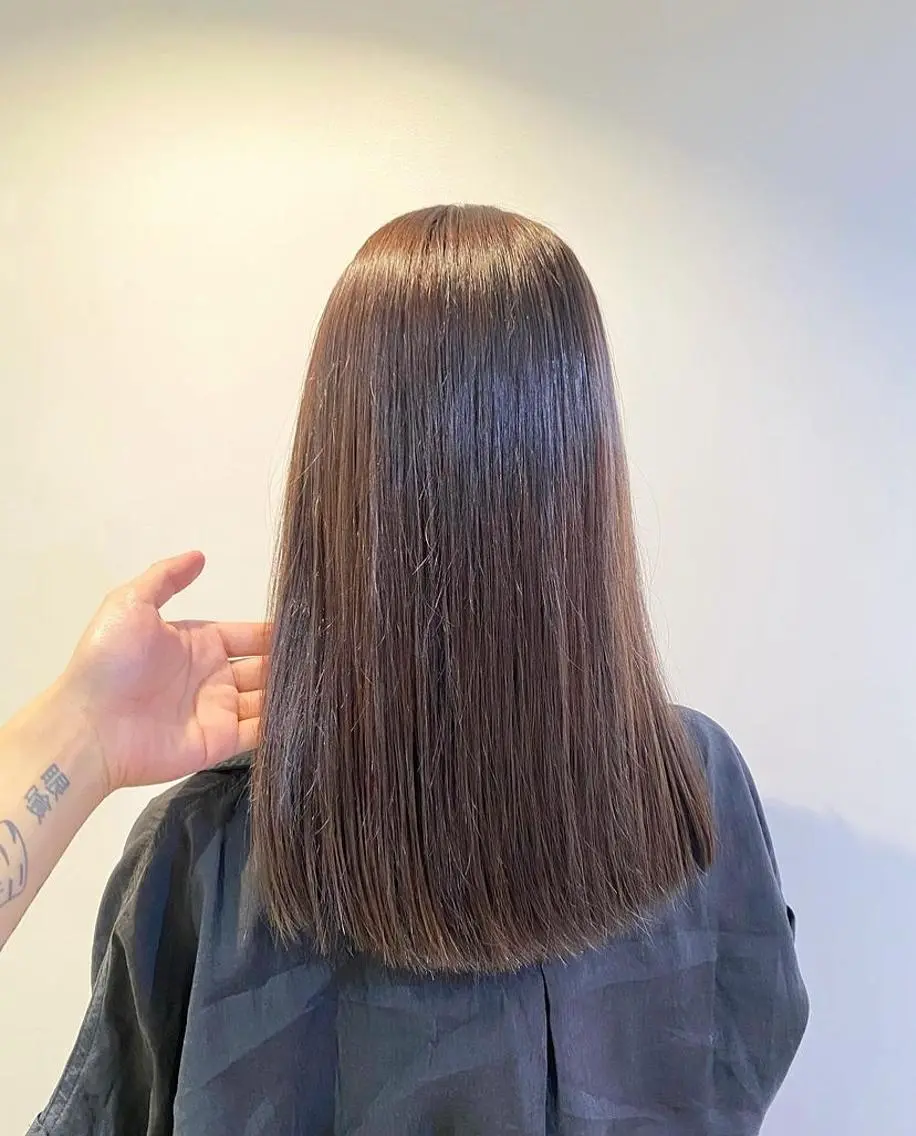 セミロング カラー 透明感カラー ♡レイヤーカット れお♡のヘアスタイル