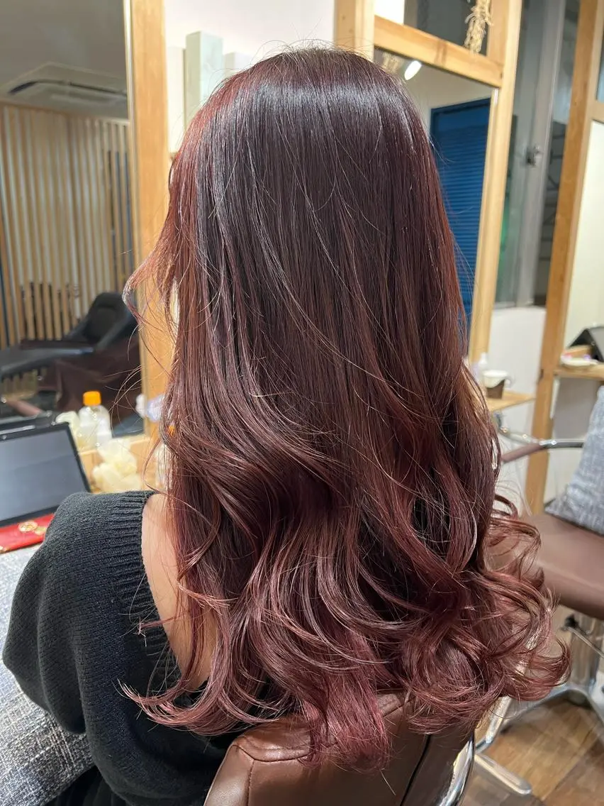 ロング カラー カット ヘアカラー 縮毛矯正 トリートメント 浦山 和之のヘアスタイル