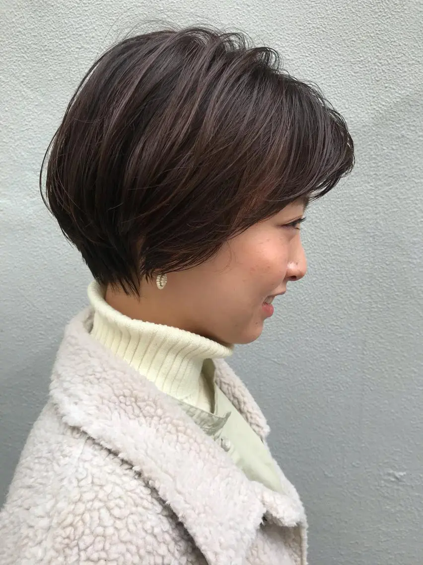 ショート ショートヘア カット ヘアカラー トリートメント ayane⭐️ボブ・ ショート・パーマのヘアスタイル