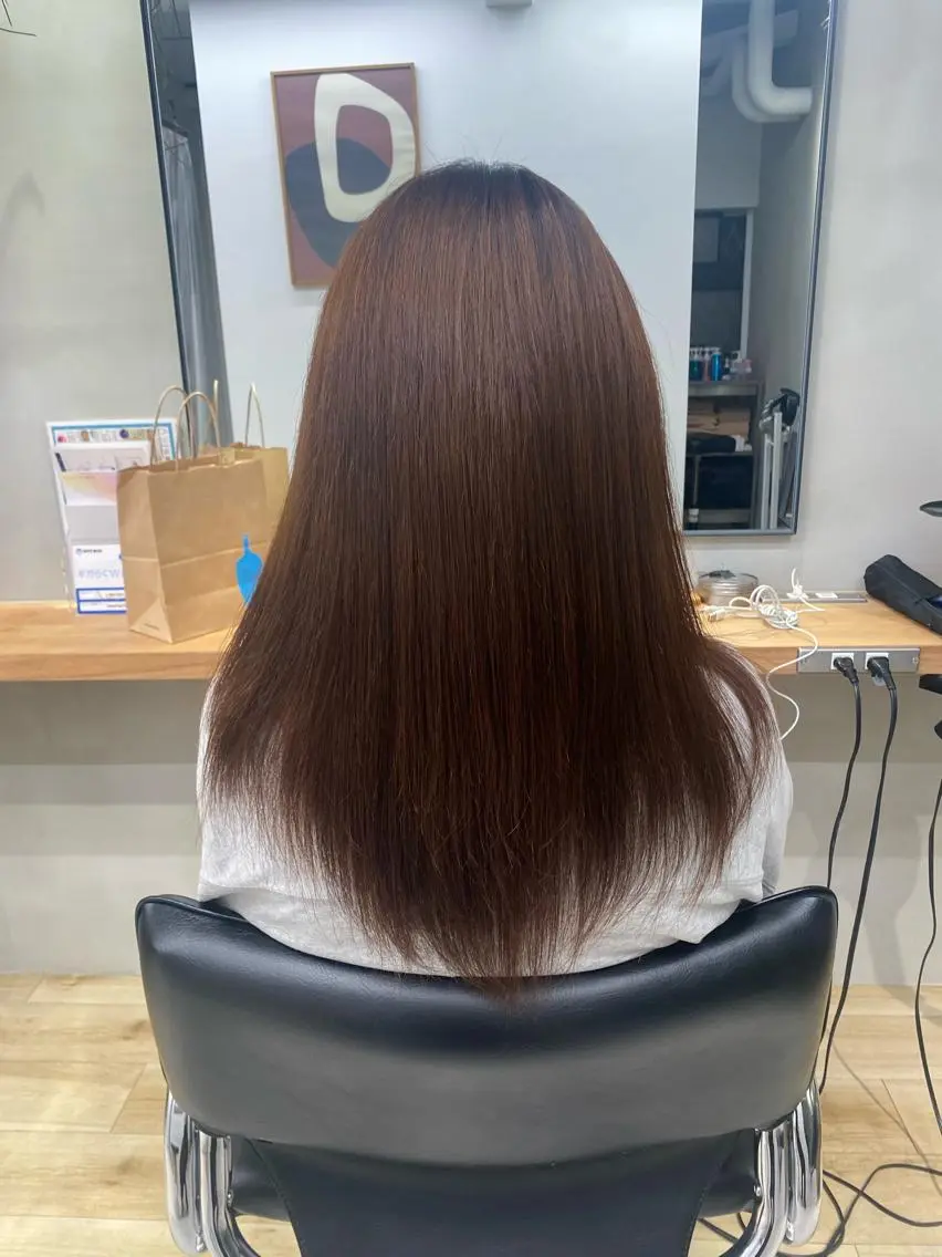 ロング カット 縮毛矯正 トリートメント noa/ 渋谷のヘアスタイル