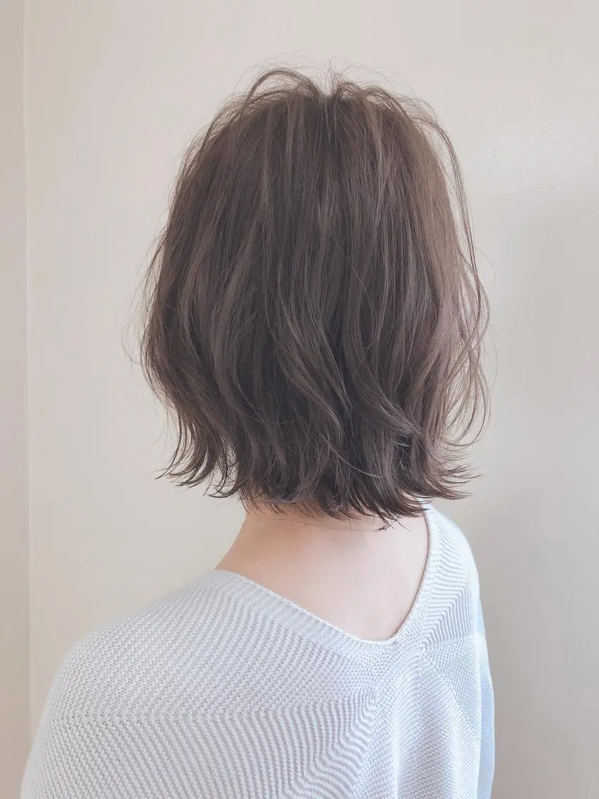 ミディアム カラー カット ヘアカラー 縮毛矯正 トリートメント ANAZAhair アナザ　ヘアーのヘアスタイル