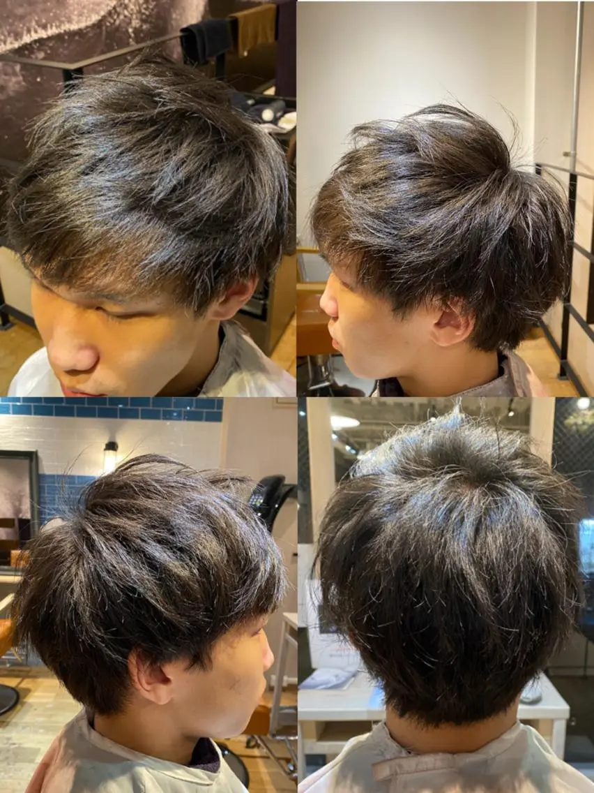 ショート 🔥メンズパーマ 特化 渡辺一翔のヘアスタイル