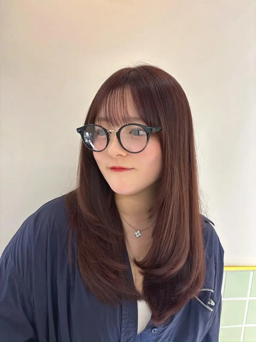 セミロング カラー 透明感カラー ボブ くびれヘア 顔まわりレイヤー 顔周りカット カット ヘアカラー トリートメント 初めてでも安心🌟 newi町田✂のヘアスタイル
